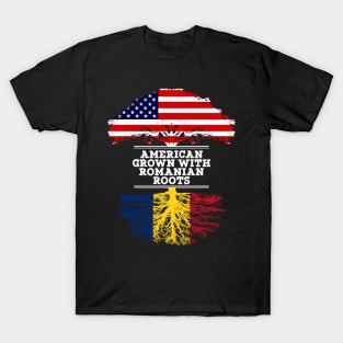 American Grown With Romanian Roots - Gift for Romanian From Romania T-Shirt